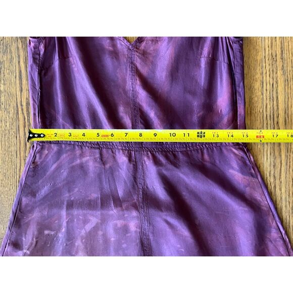 Raquel Allerga Purple Yellow Ombre China Silk Ada Tank Maxi Dress Women's Size 0 - Picture 10 of 10